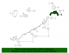 BSM Blind Spot Sensor Bracket Left Ford Ecosport 18-22