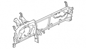 Under-torpedo pipe reinforcement Ford Edge 15 - rusty