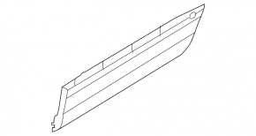 Lower rear right door trim for Land Rover Range Rover 13-21 long