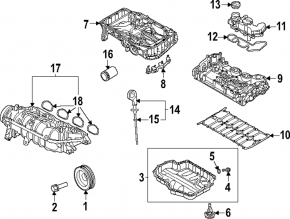 Oil pan VW Jetta 22-26 1.5T