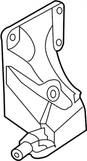 Engine mount bracket left Infiniti Q50 14-18 AWD 3.7, 3.5