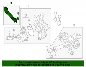 Cooling system hose BMW 3 G20 20-26 B58