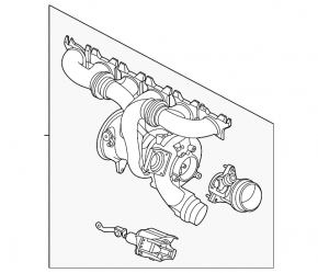 Turbocharger assembly with manifold BMW 2 G42 22-25