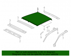 Metal roof for VW Jetta 19-24 with sunroof