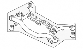 Subframe rear VW CC 08-17