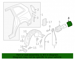 Fuel filler flap Audi Q7 16-