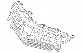 Radiator grille grill Toyota Prius V 12-14 dorest
