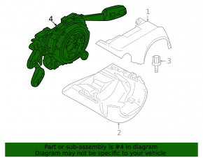 Steering column shift paddles guitar assembly BMW 1 E82 08-13
