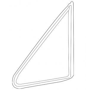 Fixed window glass front left Toyota Sienna 11-20