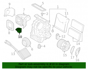 Actuator motor heater drive ventilation Mini Cooper F56 3d 14-