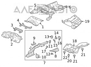 Trunk trough Honda Accord 18-22 hybrid, drilled out