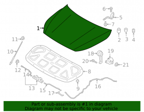 Naked hood Kia Forte 19-24