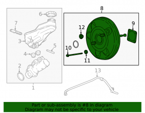 Chevrolet Malibu 16-22V Vacuum Booster