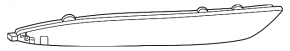 Right rear bumper reflector Chevrolet Equinox EV 24-26 missing fragment