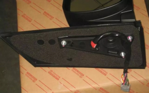 Side mirror right complete Toyota Sienna 11-12 16 pins, heated, turn signal, gray