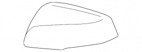 Right side mirror cover for Toyota Rav4 19-25 (under turn signal)