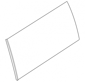 Rear left blind glass window Ford Flex 09-17