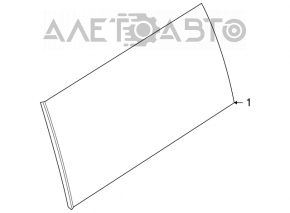 Rear left blind glass window Ford Flex 09-17