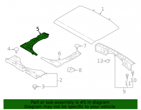Trunk foam right Subaru XV Crosstrek 18-23