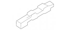 Rear left door curtain hook for Porsche Macan 15-24