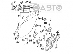 Rear left door lock Mazda3 MPS 09-13