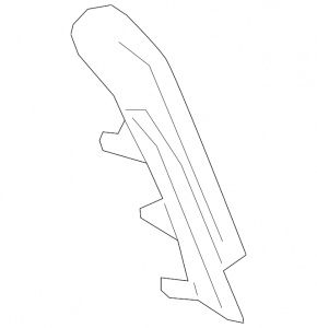 Right outer wing light trim Mazda 3 19-22 4d
