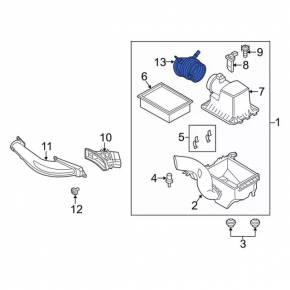 Ford Escape MK3 13-19 2.5" Air Duct to Manifold