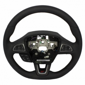 Steering wheel bare Ford Focus mk3 15-18 rest, black leather, heated