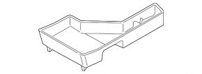 Left Ford Edge 15-24 trunk tray, foam