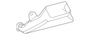 Air duct cooling VVB from fan left Toyota Sienna 21-25