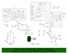 Rear left spring Mazda6 09-13