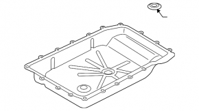 Ford Bronco 21-25 automatic transmission oil pan
