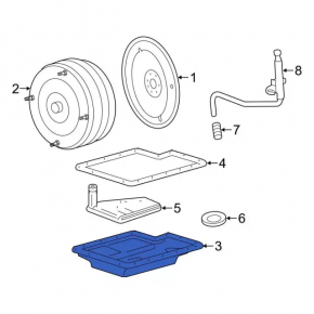 Ford Bronco 21-25 automatic transmission oil pan