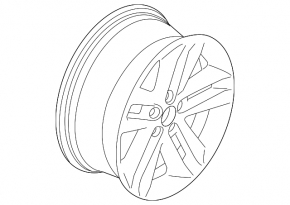 Wheel disk R18 Ford Explorer 18-19 curb