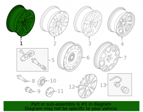 Wheel disk R18 Ford Explorer 18-19 curb