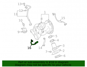 Audi A6 C8 19-25 3.0T Turbocharger Coolant Pipe Outlet
