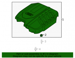 Engine cover Audi Q5 80A 21-24 2.0T