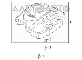 Engine cover Audi Q5 80A 21-24 2.0T