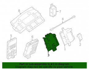 Bracket fuse box BMW 4 F32/33/36 14-16