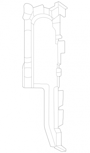 Left radiator deflector for Mercedes W167 GLE 350 450 20-24