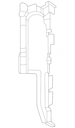 Left radiator deflector for Mercedes W167 GLE 350 450 20-24