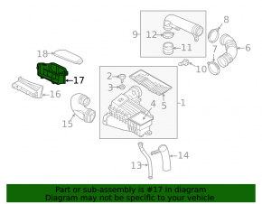 Air intake VW Jetta 11-18 USA 1.8T