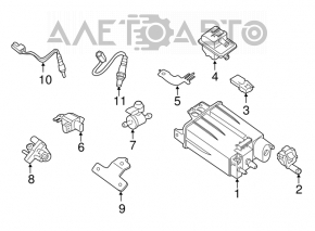 Lambda probe front second Nissan Maxima A36 16-