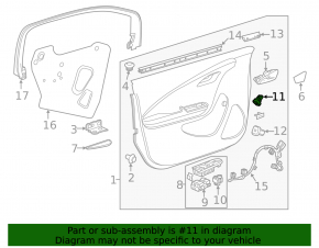 Fuel filler flap release button in Chevrolet Volt 11-15 card