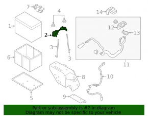Battery Mount Nissan Rogue Sport 17-22