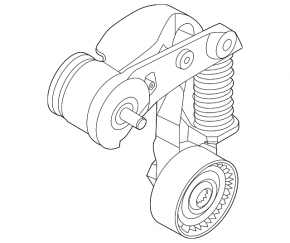 Kia K5 21-24 FWD 1.6T Drive Belt Tensioner Pulley, Red