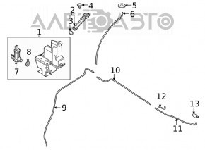 Nissan Rogue 21-24 Windshield Washer Motor