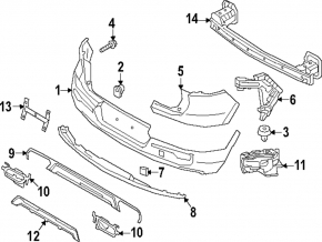 Volvo C40 22-24 Rear Bumper Reinforcement