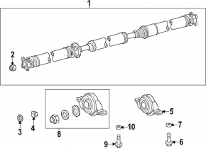 Drive shaft driveshaft Lexus ES250 ES300h ES350 20- AWD