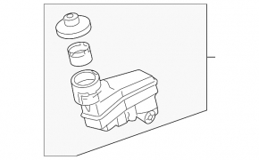 Toyota Camry v70 18-24 2.5, 3.5 GTZ reservoir with lid